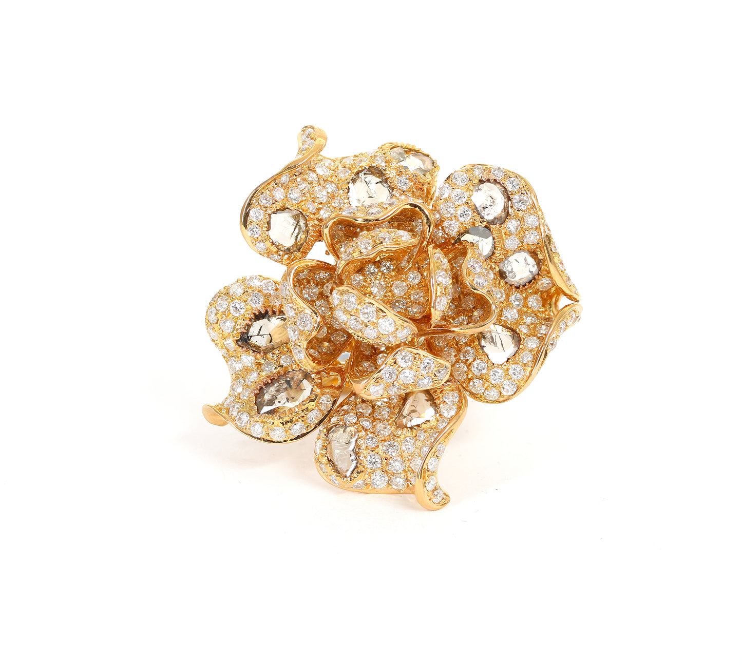 18k Rose Gold Flower Ring