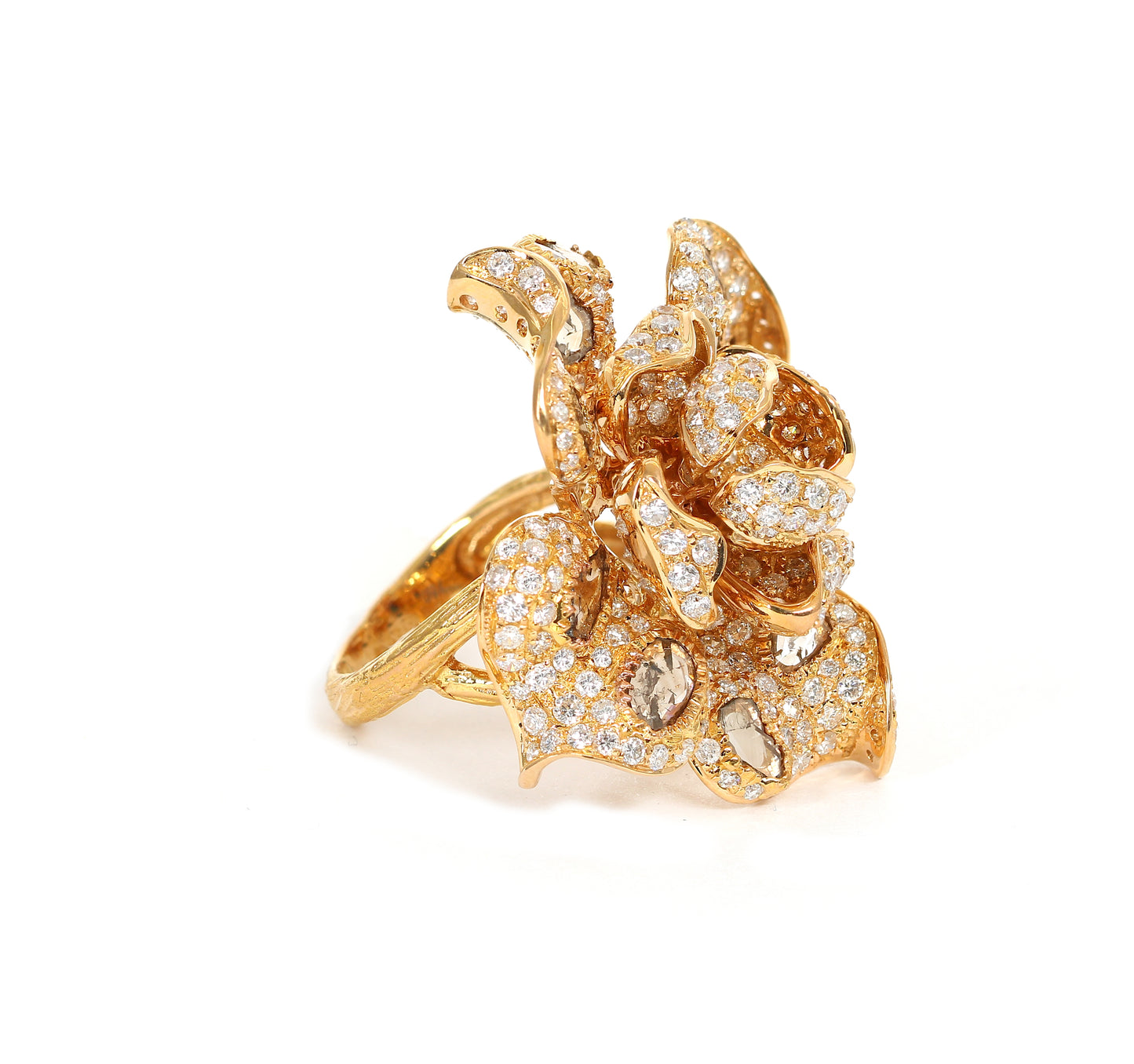 18k Rose Gold Flower Ring