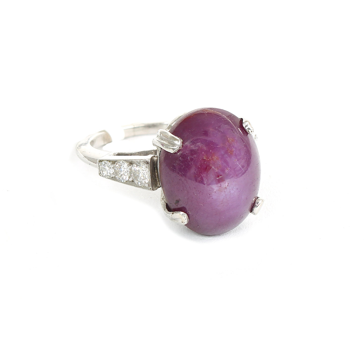 platinum vintage Ruby ring
