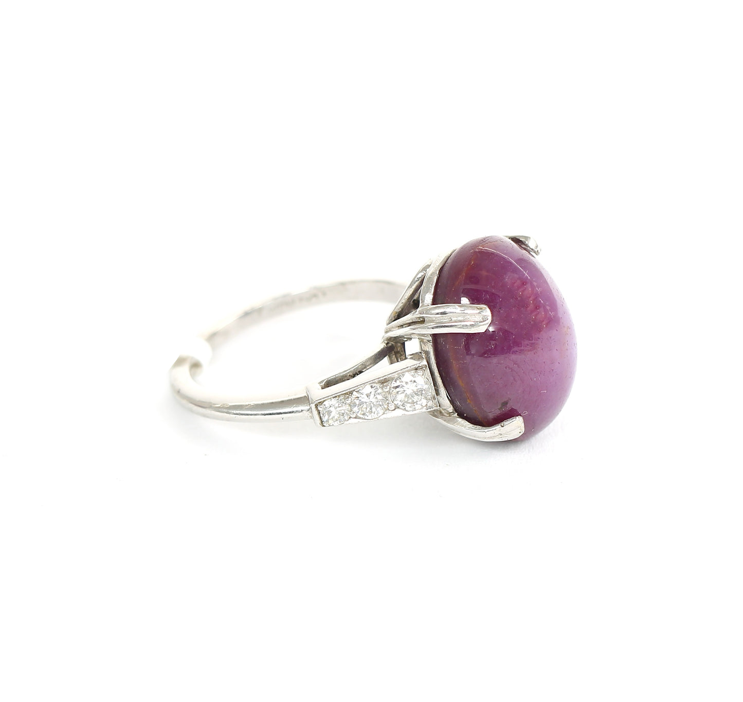 platinum vintage Ruby ring