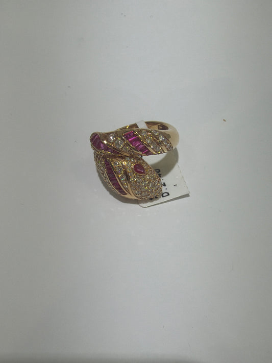 18kt Gold snake ring