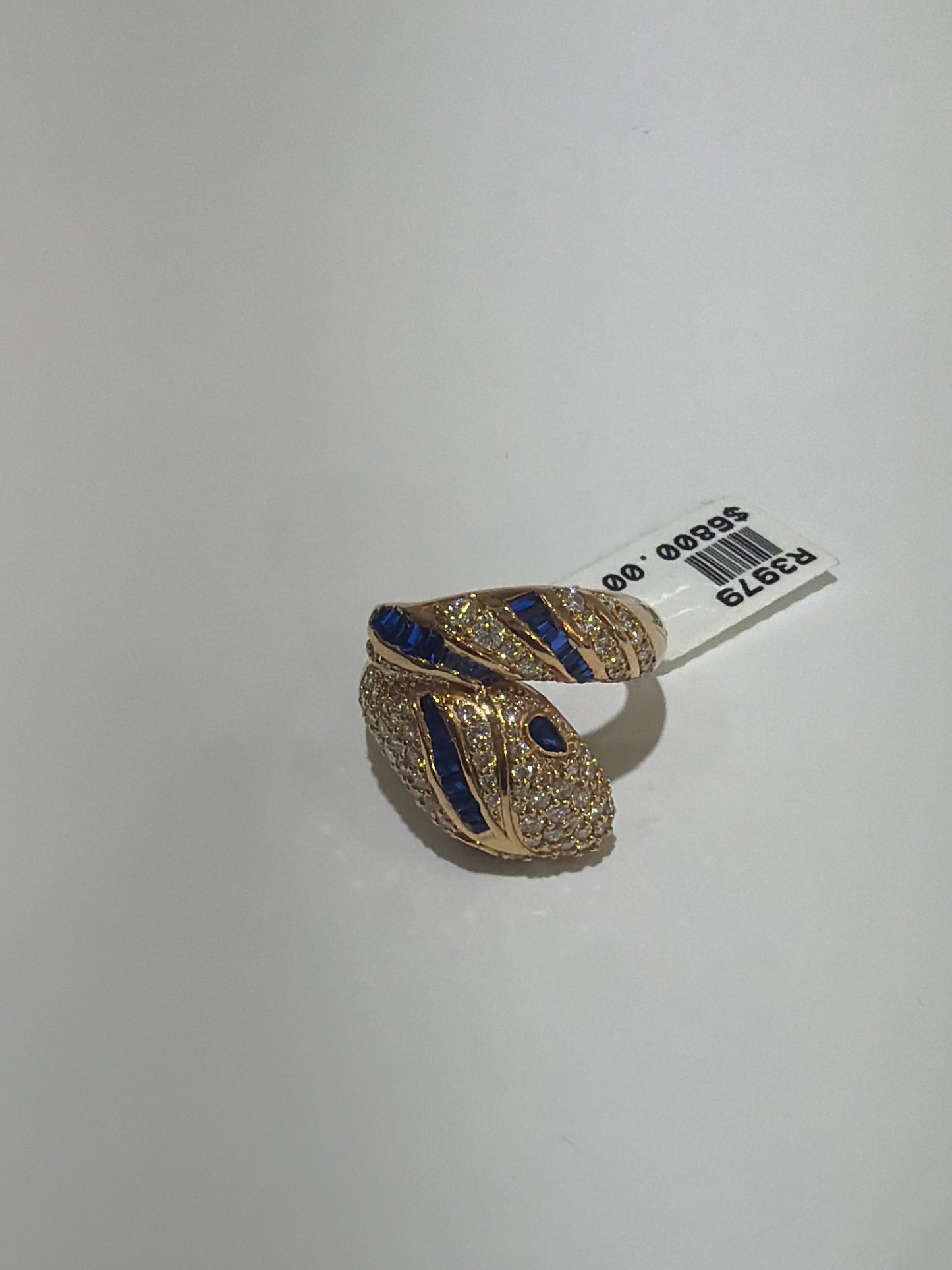 18kt Gold snake ring