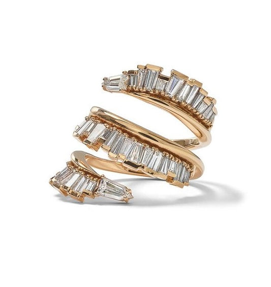 Diamond baguette ring