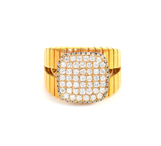 18k Rose Gold Cocktail Diamond Ring