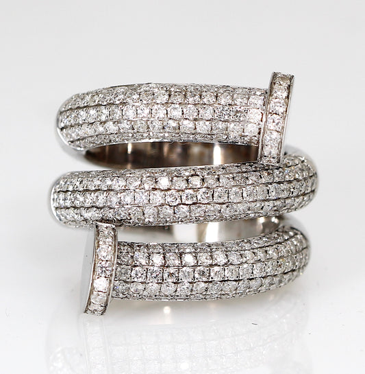 WRAP-AROUND DIAMOND RING
