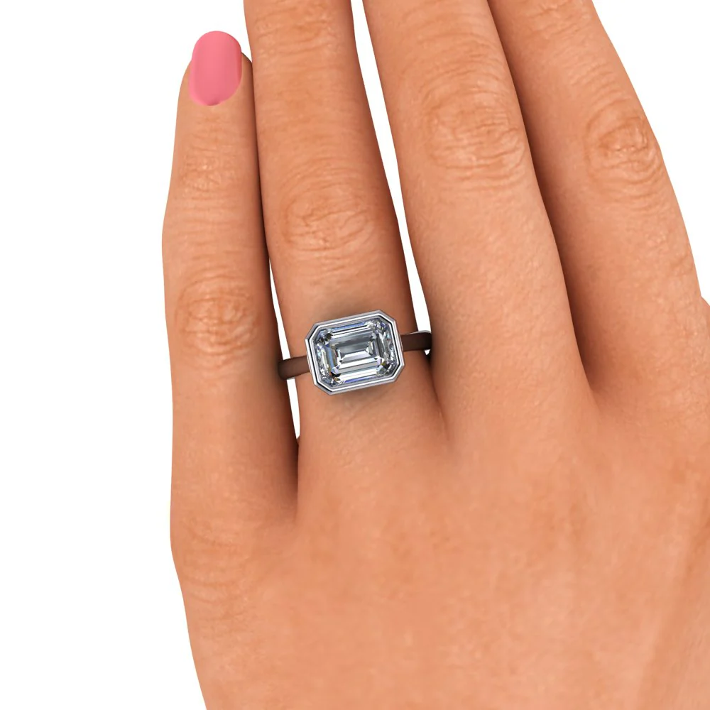 5.02 ct emerald cut Diamond ring